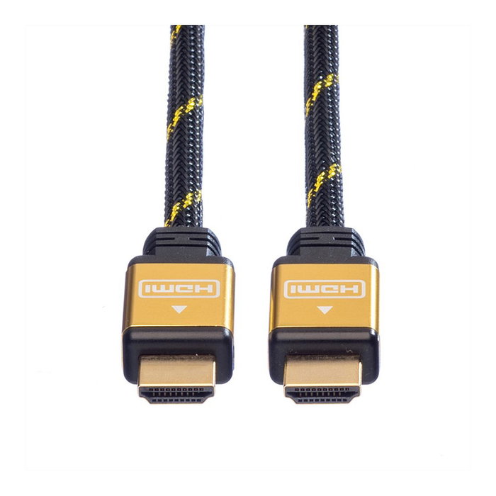 ROLINE GOLD HDMI High Speed Cable + Ethernet 5m Negro, Oro ROLINE GOLD HDMI High Speed Cable + Ethernet 5m Negro, Oro