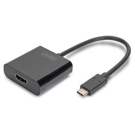 Digitus Adaptador Gráfico USB-C 3.2 Gen 1 a HDMI Negro