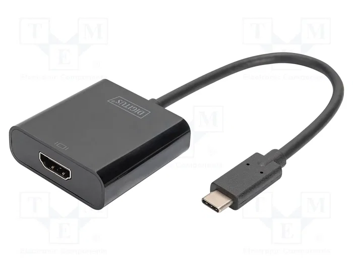 Digitus Adaptador Gráfico USB-C 3.2 Gen 1 a HDMI 4K Negro