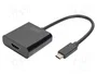 Digitus Adaptador Gráfico USB-C 3.2 Gen 1 a HDMI 4K Negro