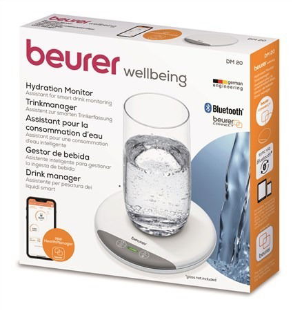 Beurer DM-20 Monitorizador de Hidratación con Indicador LED y App Health Manager