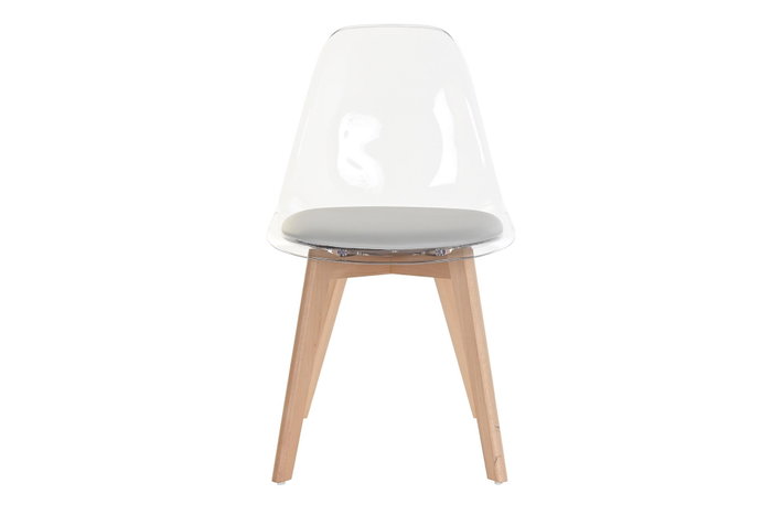 DKD Home Decor Silla Urban Gris Policarbonato Madera 54 x 47 x 81 cm