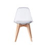DKD Home Decor Silla Urban Gris Policarbonato Madera 54 x 47 x 81 cm