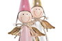 DKD Home Decor Figura de Hada en Metal Dorado