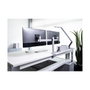 Durable 508523 Soporte Dual para Monitor Abrazadera 2 Pantallas 21-27", Ajustable en Altura e Inclinación 8 kg Carga, VESA 75x75-100x100 mm, Plata
