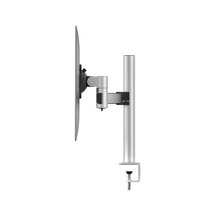 Durable 508523 Soporte Dual para Monitor Abrazadera 2 Pantallas 21-27", Ajustable en Altura e Inclinación 8 kg Carga, VESA 75x75-100x100 mm, Plata