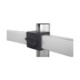 Durable 508523 Soporte Dual para Monitor Abrazadera 2 Pantallas 21-27", Ajustable en Altura e Inclinación 8 kg Carga, VESA 75x75-100x100 mm, Plata