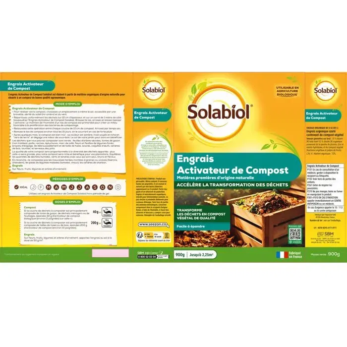Solabiol SOACTI900 Activador de compost - 900 G