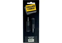 Yellowcab Adaptador De Jack Macho Mono De 3.5 Mm A Jack Hembra Mono De 6.5 Mm