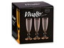 Vivalto Copa Cava Vidrio Dec Puntos Pie Ambar 180 ml 7x20x7 cm (Set de 36)