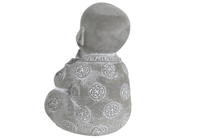 DKD Home Decor Figura de Buda de Cemento, Surtido de 3, Gris DKD Home Decor Figura de Buda de Cemento, Surtido de 3, Gris