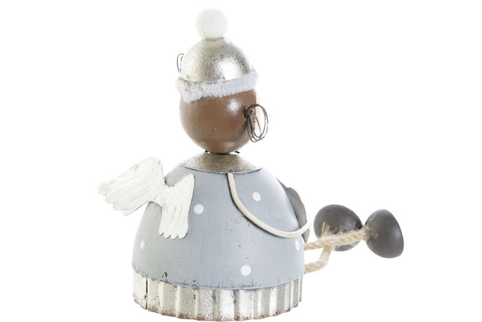 DKD Home Decor Figura de Metal Ángel Surtido de 2 unidades
