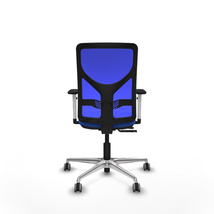 PIQUERAS Y CRESPO Silla de Oficina Motilla Azul con Mecanismo Sincro/Traslack
