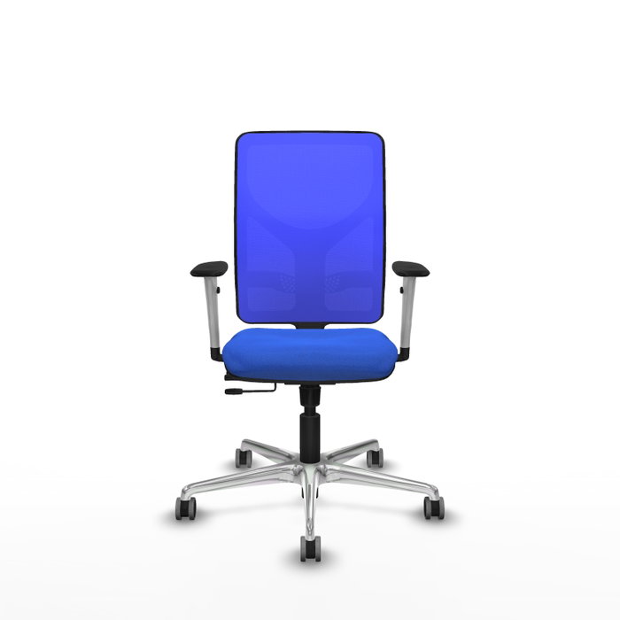 PIQUERAS Y CRESPO Silla de Oficina Motilla Azul con Mecanismo Sincro/Traslack