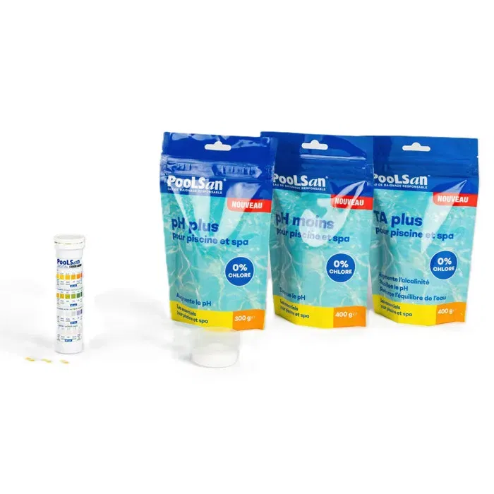 Poolsan BSI - Kit de equilibrio de agua para piscinas y spas