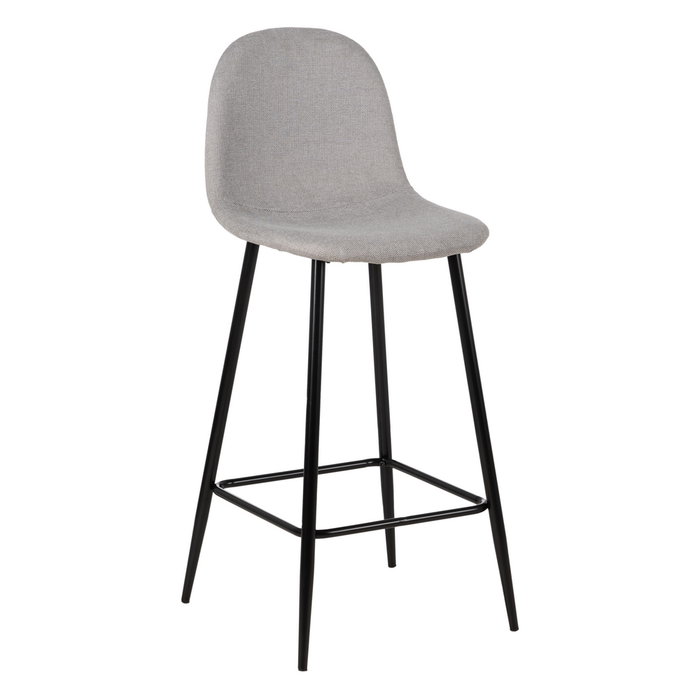 Taburete Gris Tejido-Metal Salón 45,50 X 45 X 105,50 cm (Set de 4)