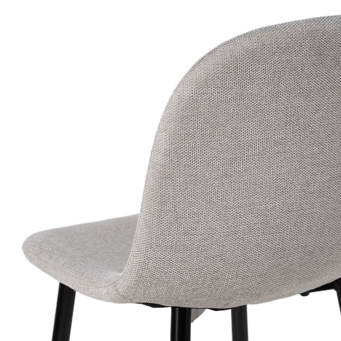 Taburete Gris Tejido-Metal Salón 45,50 X 45 X 105,50 cm (Set de 4)