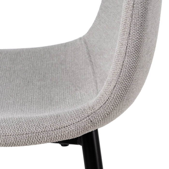 Taburete Gris Tejido-Metal Salón 45,50 X 45 X 105,50 cm (Set de 4)