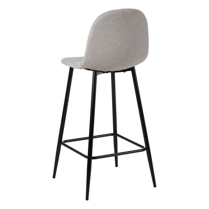 Taburete Gris Tejido-Metal Salón 45,50 X 45 X 105,50 cm (Set de 4)