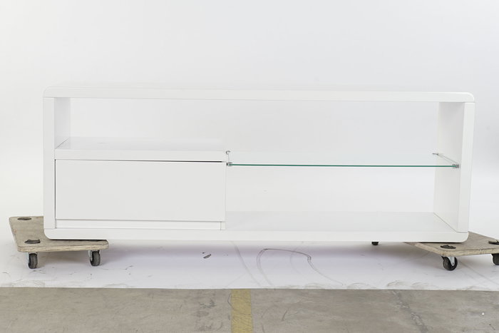 DKD Home Decor Mueble TV Moderno Blanco 140 x 40 x 50 cm