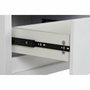 DKD Home Decor Mueble TV MDF y Cristal Blanco 140x40x50