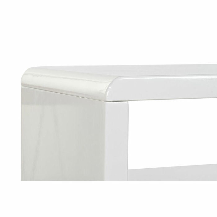 DKD Home Decor Mueble TV MDF y Cristal Blanco 140x40x50