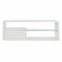 DKD Home Decor Mueble TV MDF y Cristal Blanco 140x40x50
