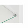 DKD Home Decor Mueble TV MDF y Cristal Blanco 140x40x50