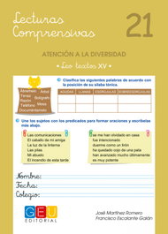 GEU, Lecturas comprensivas 21, Martínez Romero, José - GEU
