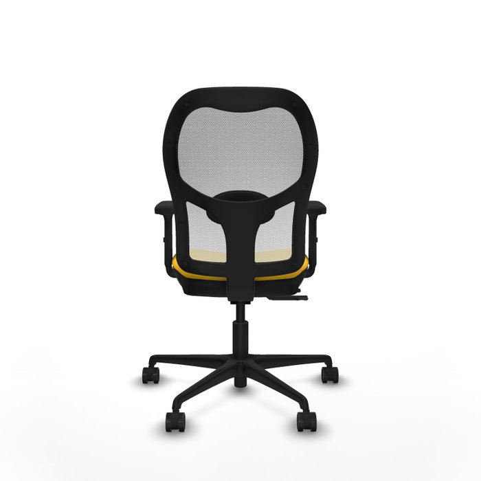 PIQUERAS Y CRESPO Silla de oficina Jorquera con mecanismo Sincro/Traslack Amarillo y Blanco PIQUERAS Y CRESPO Silla de oficina Jorquera con mecanismo Sincro/Traslack Amarillo y Blanco