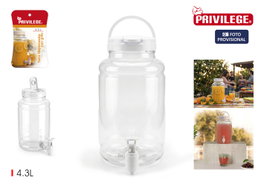 Privilege Tarro Dispensador con Grifo 4.3L