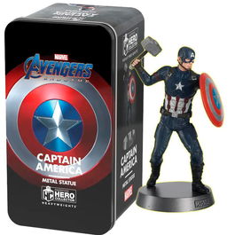 Eaglemoss Hero Collector Figura Capitán América Heavyweights Los Vengadores Avengers Marvel en Caja Metálica