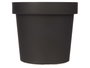 Ibergarden Maceta Plástico Antracita 14 cm Diámetro x 12.5 cm Alto - Ideal para Plantas de Interior y Exterior (Set de 12)
