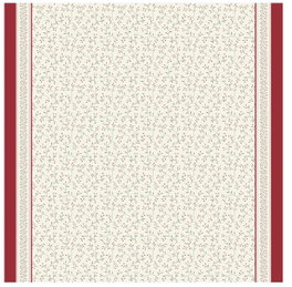 DKD Home Decor Mantel Set 9 Algodón Acebo Rojo para 8 Servicios