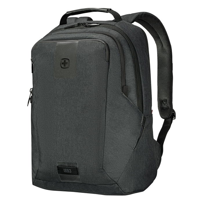 Wenger Mochila MX ECO Professional para portátil de 16 pulgadas (40,64cm) y tablet de 10 pulgadas (25,4cm), Color Carbón