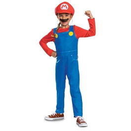 Jakks Pacific Disfraz Super Mario Elevated Fancy Dress Talla M (7-8 Años)