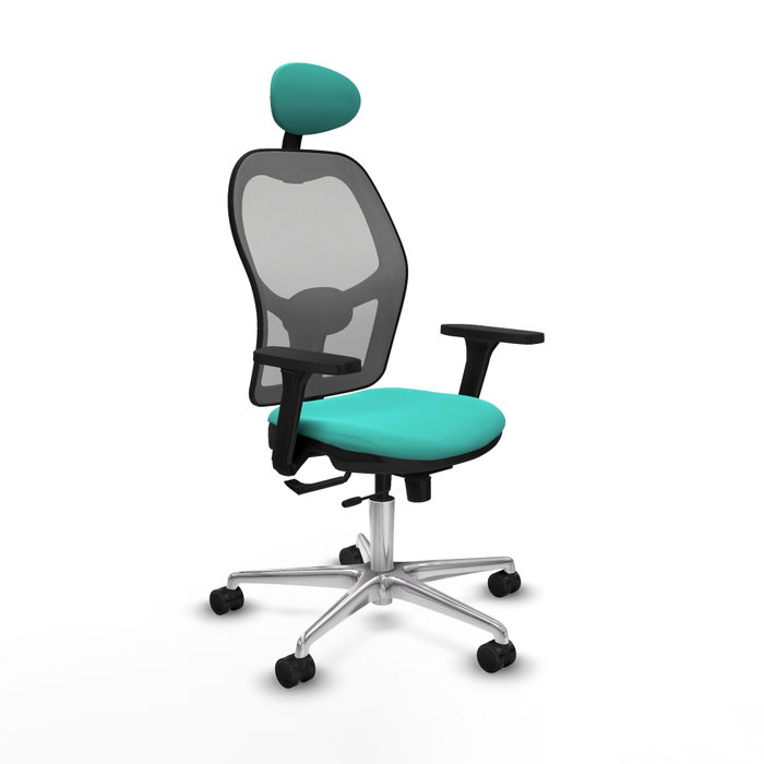 PIQUERAS Y CRESPO Silla de oficina Jorquera con Mecanismo Sincro/Traslack, Turquesa y Gris PIQUERAS Y CRESPO Silla de oficina Jorquera con Mecanismo Sincro/Traslack, Turquesa y Gris