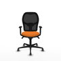 PIQUERAS Y CRESPO Silla de oficina Jorquera Naranja y Negro