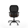 PIQUERAS Y CRESPO Silla de oficina Jorquera Naranja y Negro