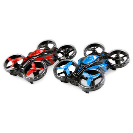 AMEWI Fight Star Battle Drone Set RTF (Ready-to-Fly) con Función de Despegue Automático para Niños de 8+ Años - Negro, Azul, Rojo