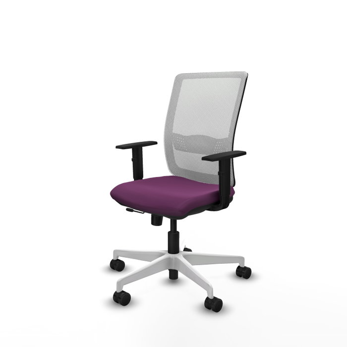 PIQUERAS Y CRESPO Silla de oficina Haches Morada y Blanca PIQUERAS Y CRESPO Silla de oficina Haches Morada y Blanca