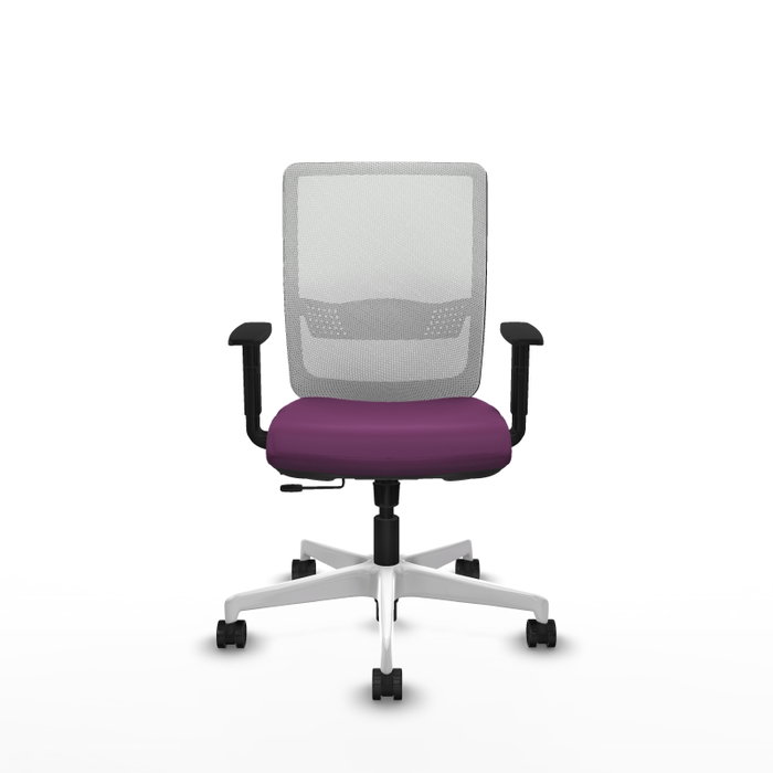 PIQUERAS Y CRESPO Silla de oficina Haches Morada y Blanca PIQUERAS Y CRESPO Silla de oficina Haches Morada y Blanca