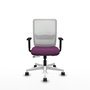 PIQUERAS Y CRESPO Silla de oficina Haches Morada y Blanca