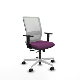 PIQUERAS Y CRESPO Silla de oficina Haches Morada y Blanca