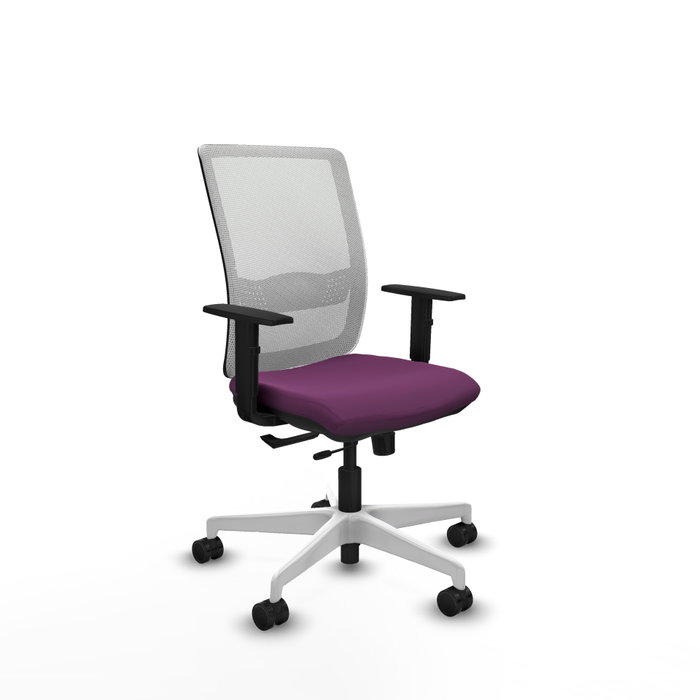 PIQUERAS Y CRESPO Silla de oficina Haches Morada y Blanca PIQUERAS Y CRESPO Silla de oficina Haches Morada y Blanca