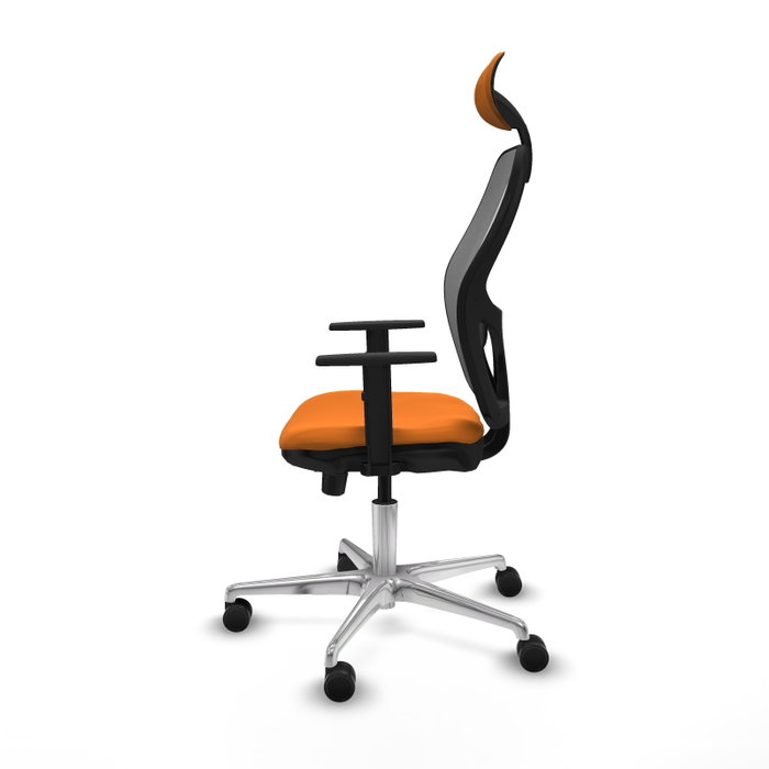 PIQUERAS Y CRESPO Silla de oficina Jorquera Naranja y Gris