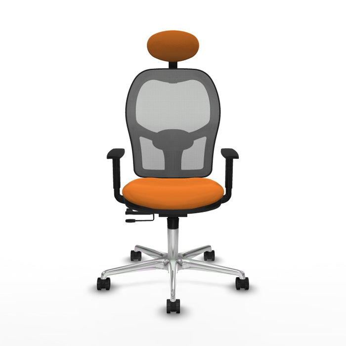 PIQUERAS Y CRESPO Silla de oficina Jorquera Naranja y Gris