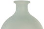DKD Home Decor Jarrón de Cristal Reciclado Glaseado Azul Celeste 16x16x38 cm