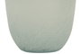 DKD Home Decor Jarrón de Cristal Reciclado Glaseado Azul Celeste 16x16x38 cm