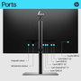 HP E27k G5 Monitor 4K USB-C de 27 Pulgadas (68.6 cm) para Productividad, Diseño Ergonómico, Parlantes, 65W Carga por USB-C - HP Eye Ease